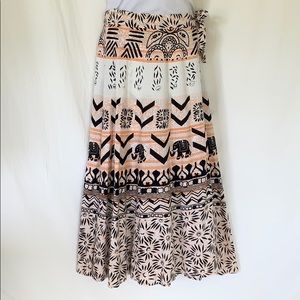 Indian design breezy cotton wrap skirt